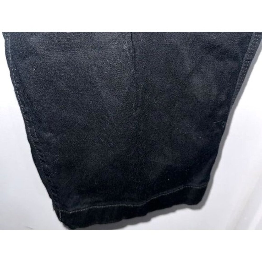 Terra & Sky Womens Black Drawstring Cotton Blend Pants 1X (16W-18W) Relaxed Fit - Picture 6 of 10